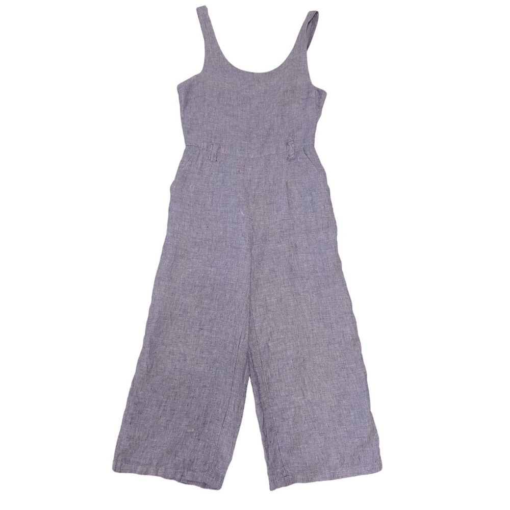 Linen Chambray Jumpsuit - Picture 3 of 10